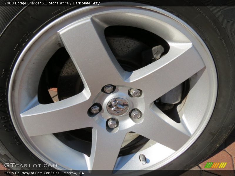 Stone White / Dark Slate Gray 2008 Dodge Charger SE