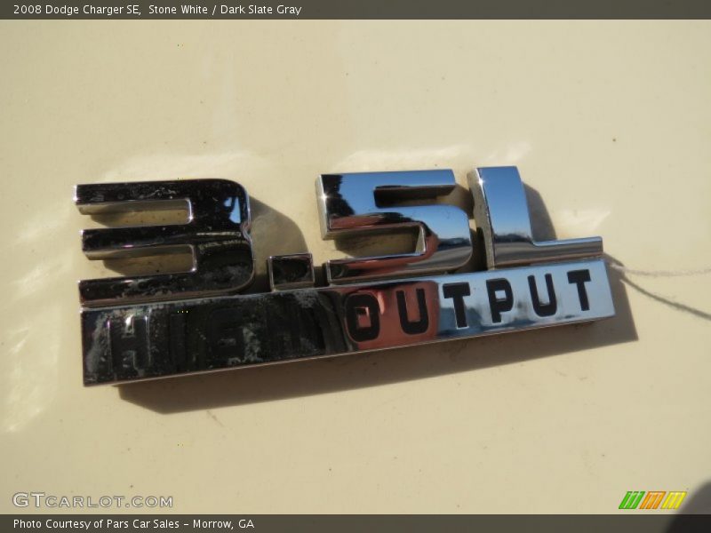Stone White / Dark Slate Gray 2008 Dodge Charger SE