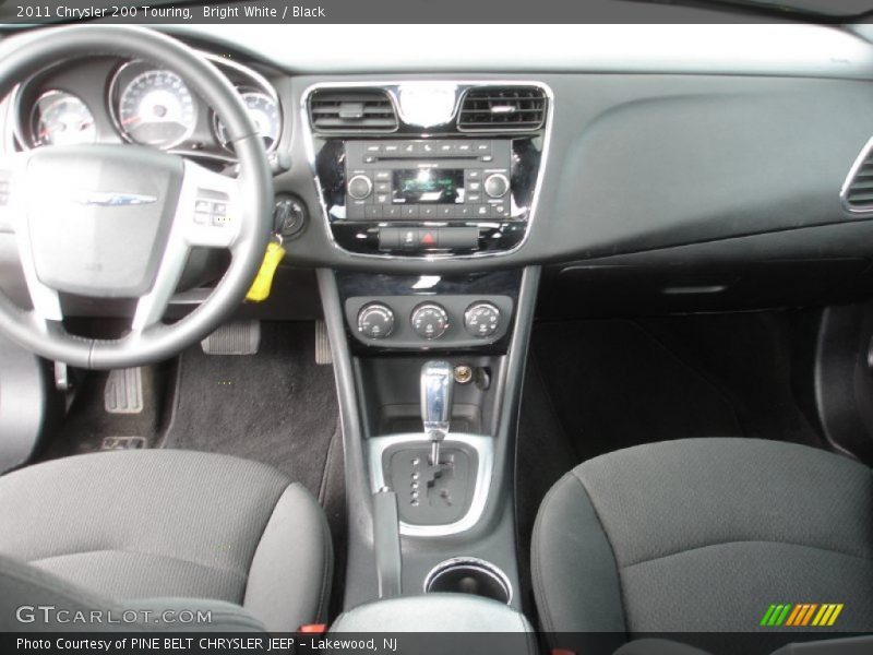 Bright White / Black 2011 Chrysler 200 Touring