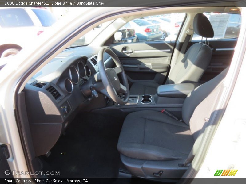 Stone White / Dark Slate Gray 2008 Dodge Charger SE