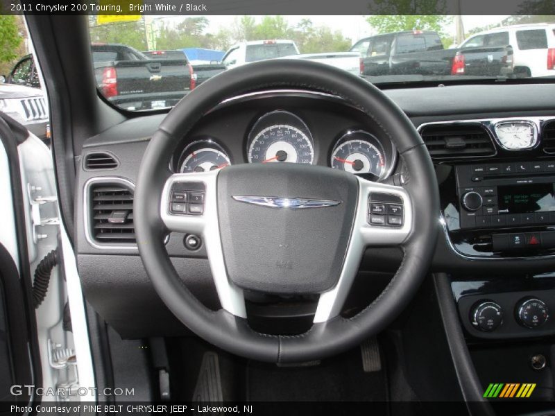 Bright White / Black 2011 Chrysler 200 Touring