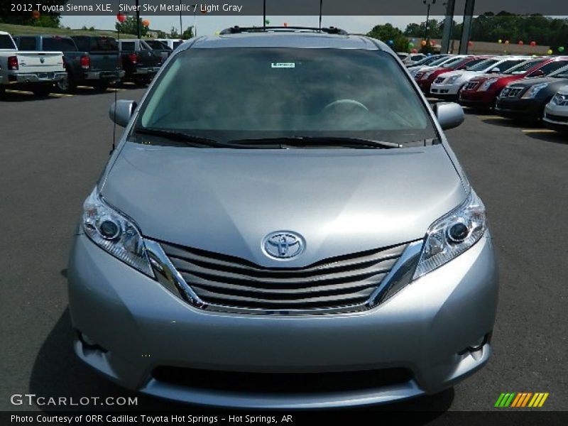 Silver Sky Metallic / Light Gray 2012 Toyota Sienna XLE