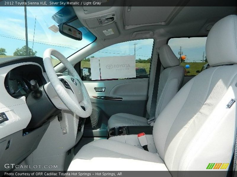 Silver Sky Metallic / Light Gray 2012 Toyota Sienna XLE