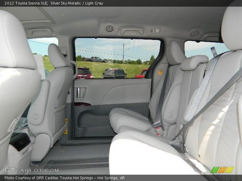 Silver Sky Metallic / Light Gray 2012 Toyota Sienna XLE