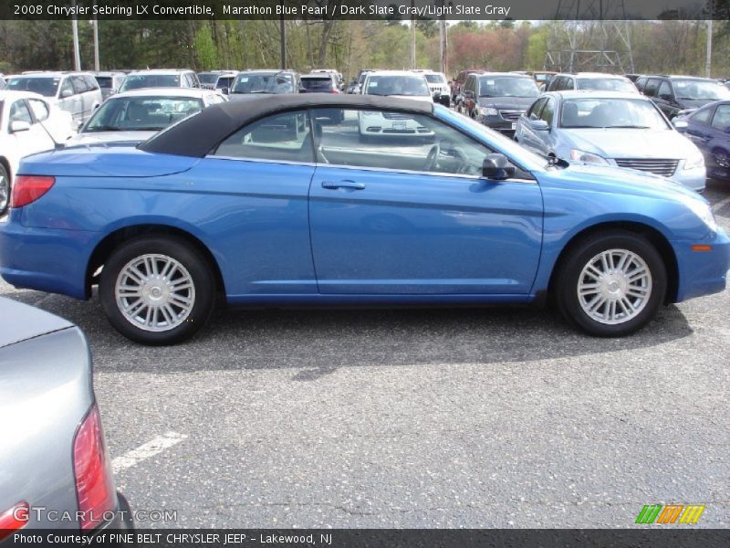 Marathon Blue Pearl / Dark Slate Gray/Light Slate Gray 2008 Chrysler Sebring LX Convertible