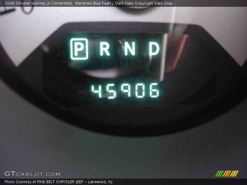 Marathon Blue Pearl / Dark Slate Gray/Light Slate Gray 2008 Chrysler Sebring LX Convertible