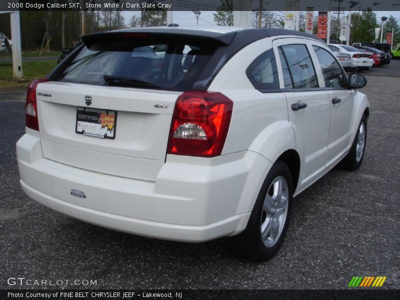 Stone White / Dark Slate Gray 2008 Dodge Caliber SXT