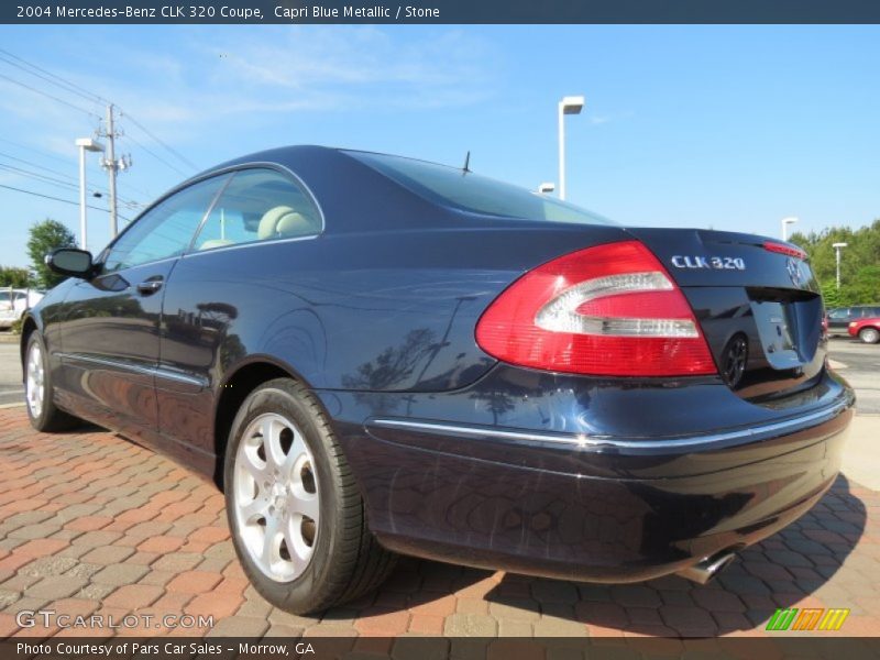 Capri Blue Metallic / Stone 2004 Mercedes-Benz CLK 320 Coupe