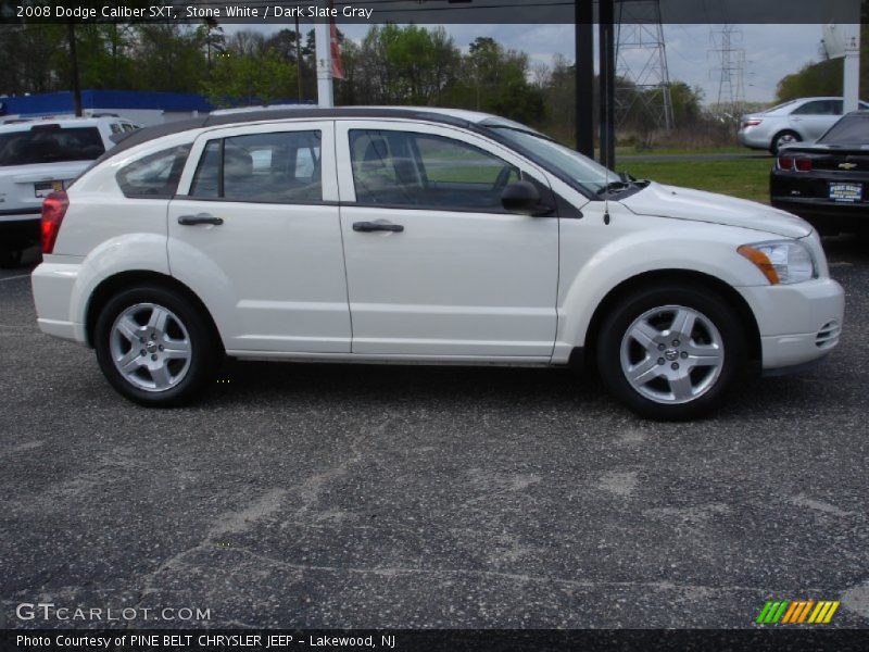 Stone White / Dark Slate Gray 2008 Dodge Caliber SXT