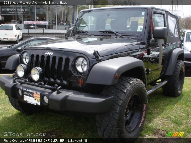 Black / Black 2011 Jeep Wrangler Sport 4x4