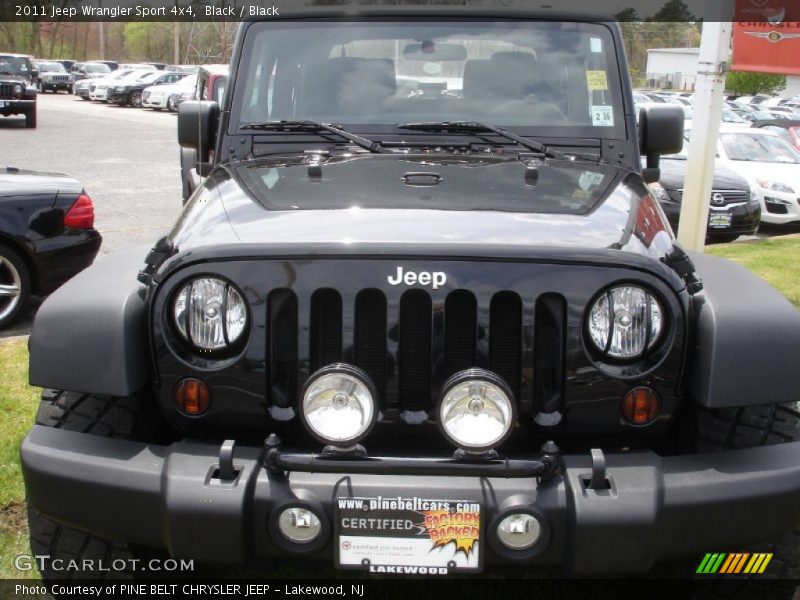 Black / Black 2011 Jeep Wrangler Sport 4x4