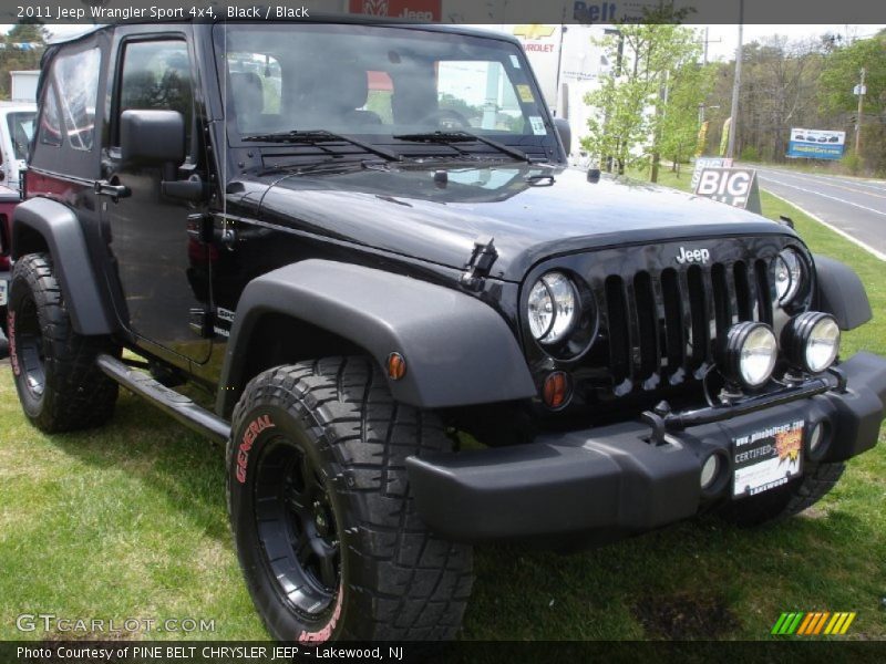 Black / Black 2011 Jeep Wrangler Sport 4x4