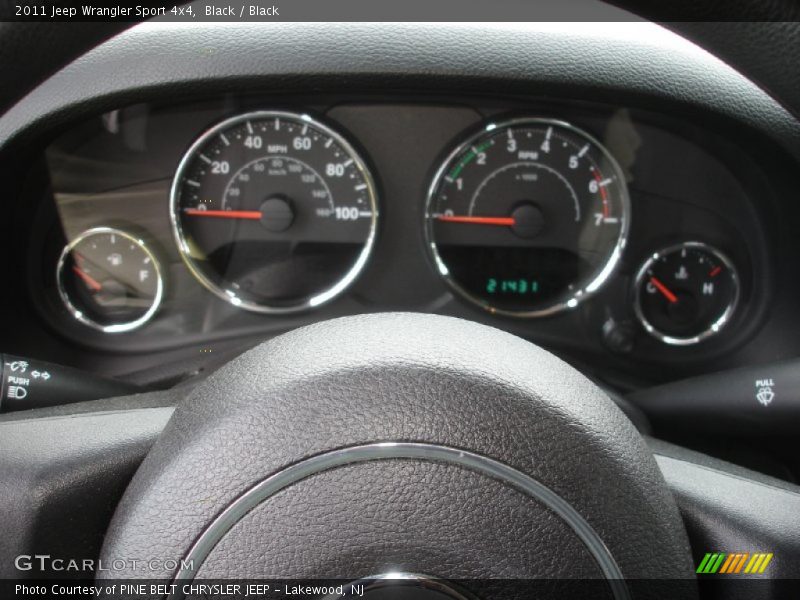 Black / Black 2011 Jeep Wrangler Sport 4x4