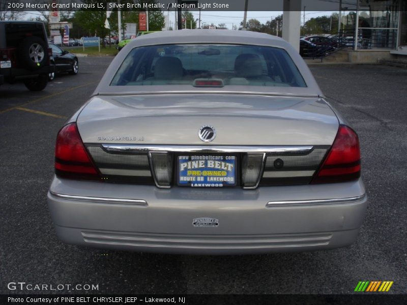 Silver Birch Metallic / Medium Light Stone 2009 Mercury Grand Marquis LS
