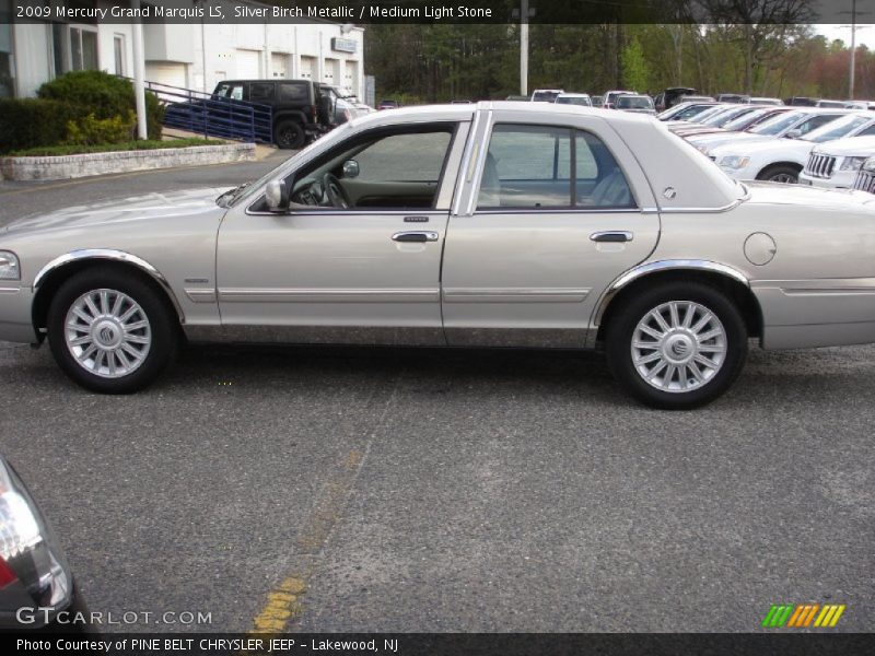 Silver Birch Metallic / Medium Light Stone 2009 Mercury Grand Marquis LS