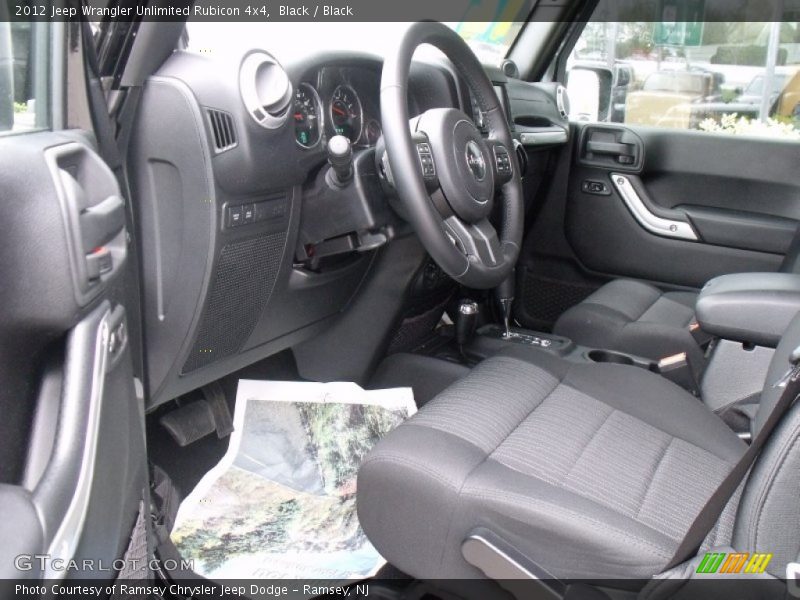 Black / Black 2012 Jeep Wrangler Unlimited Rubicon 4x4