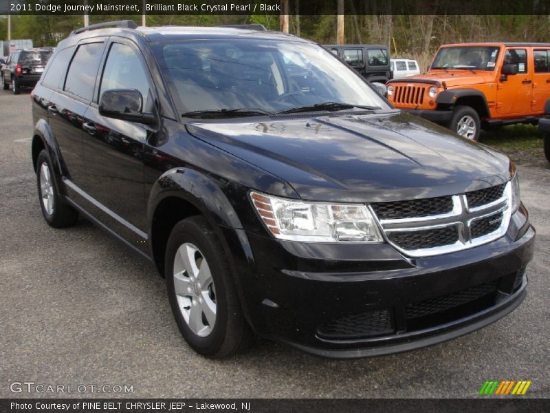 Brilliant Black Crystal Pearl / Black 2011 Dodge Journey Mainstreet