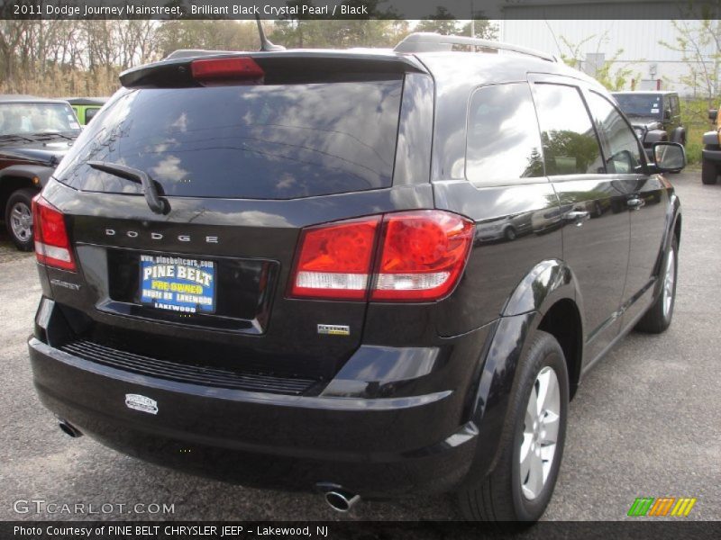 Brilliant Black Crystal Pearl / Black 2011 Dodge Journey Mainstreet