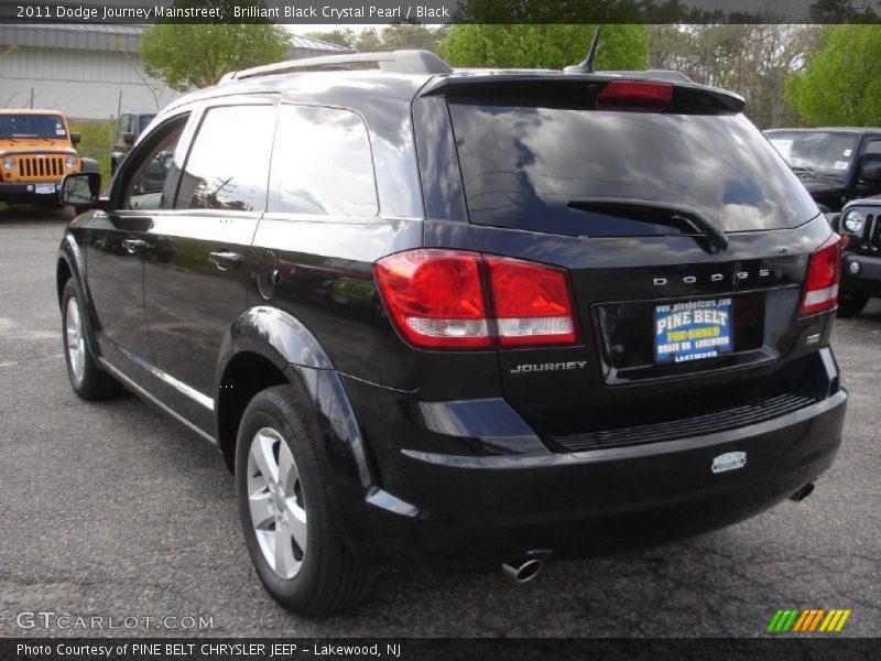 Brilliant Black Crystal Pearl / Black 2011 Dodge Journey Mainstreet