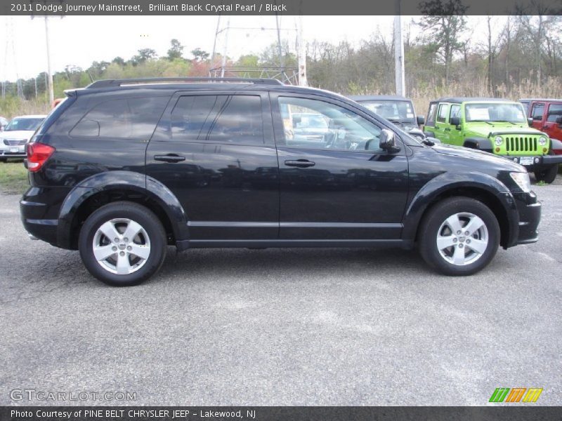 Brilliant Black Crystal Pearl / Black 2011 Dodge Journey Mainstreet