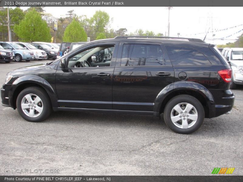 Brilliant Black Crystal Pearl / Black 2011 Dodge Journey Mainstreet
