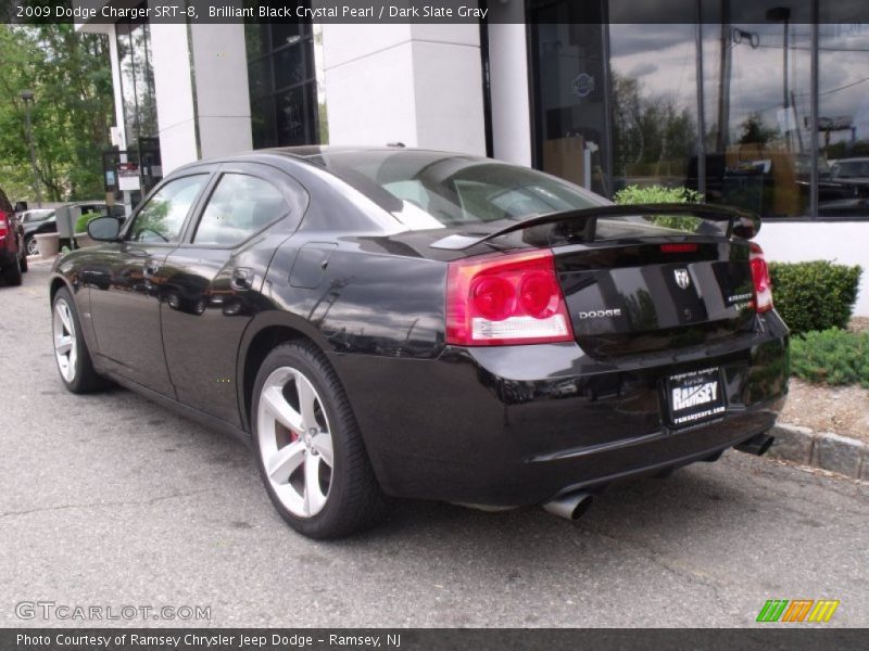 Brilliant Black Crystal Pearl / Dark Slate Gray 2009 Dodge Charger SRT-8