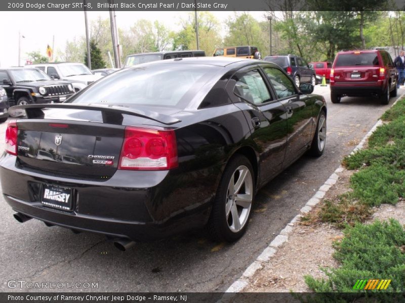Brilliant Black Crystal Pearl / Dark Slate Gray 2009 Dodge Charger SRT-8