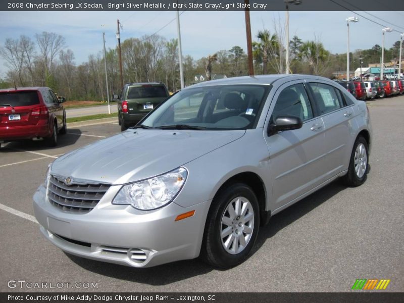 Bright Silver Metallic / Dark Slate Gray/Light Slate Gray 2008 Chrysler Sebring LX Sedan