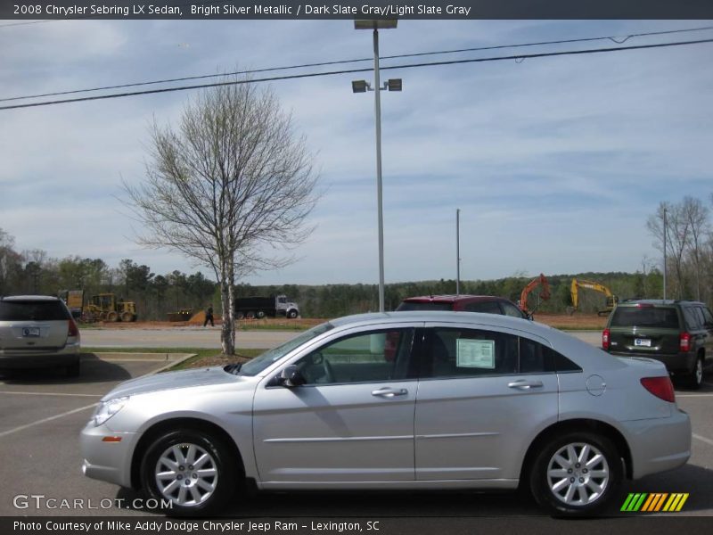 Bright Silver Metallic / Dark Slate Gray/Light Slate Gray 2008 Chrysler Sebring LX Sedan
