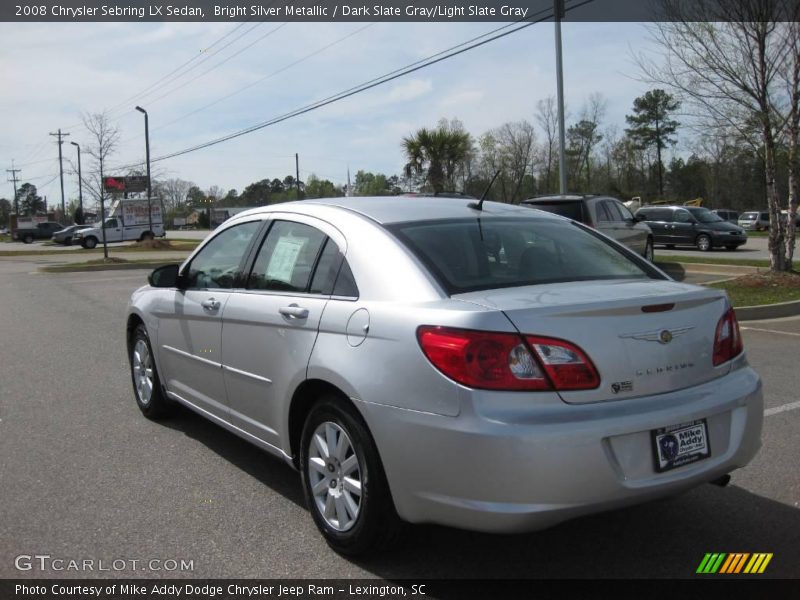 Bright Silver Metallic / Dark Slate Gray/Light Slate Gray 2008 Chrysler Sebring LX Sedan