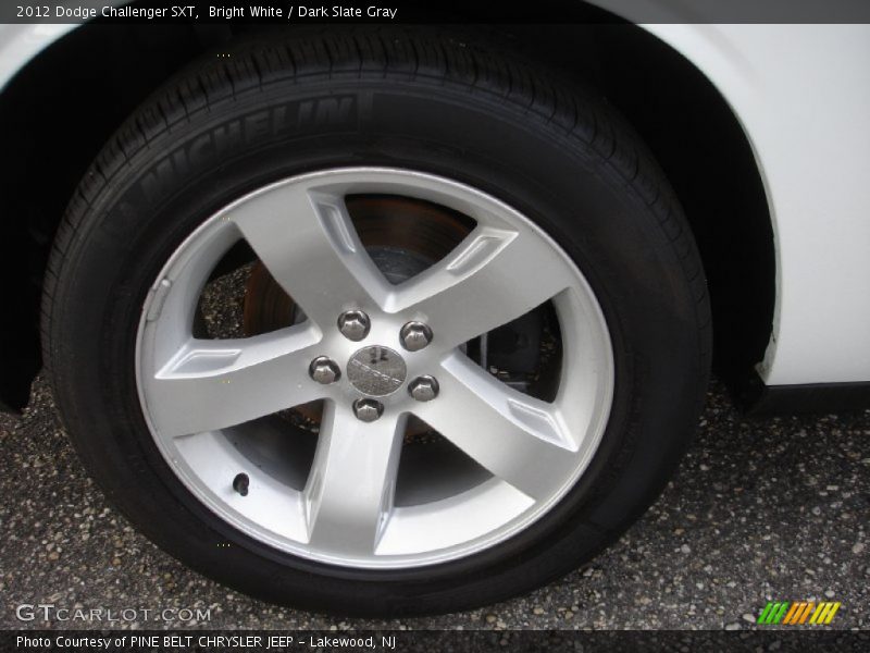 Bright White / Dark Slate Gray 2012 Dodge Challenger SXT