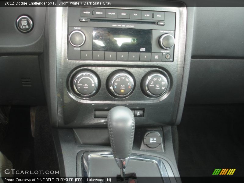 Bright White / Dark Slate Gray 2012 Dodge Challenger SXT