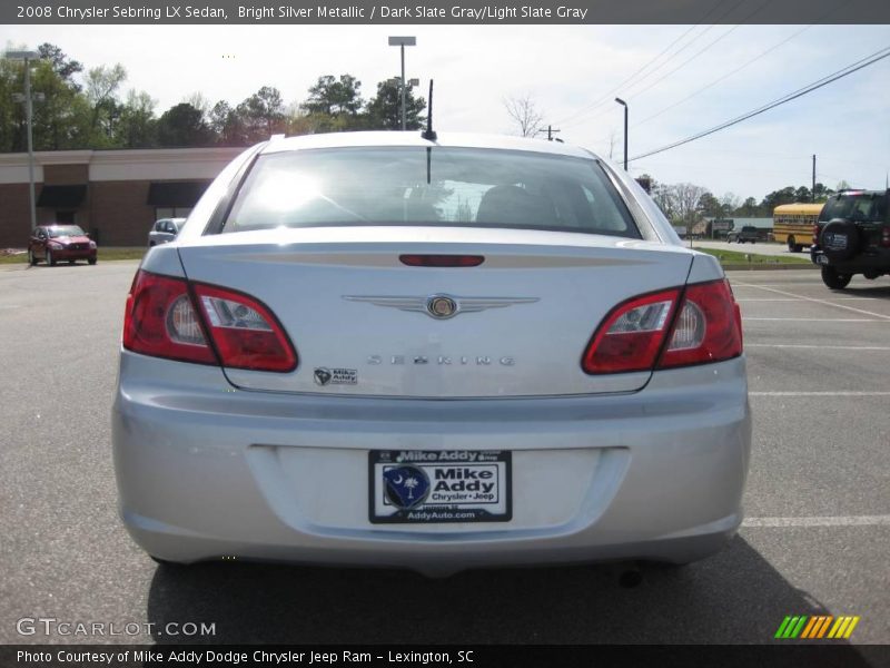 Bright Silver Metallic / Dark Slate Gray/Light Slate Gray 2008 Chrysler Sebring LX Sedan