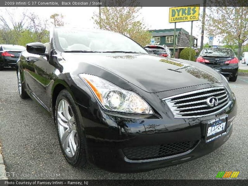 Black Obsidian / Stone 2009 Infiniti G 37 Convertible