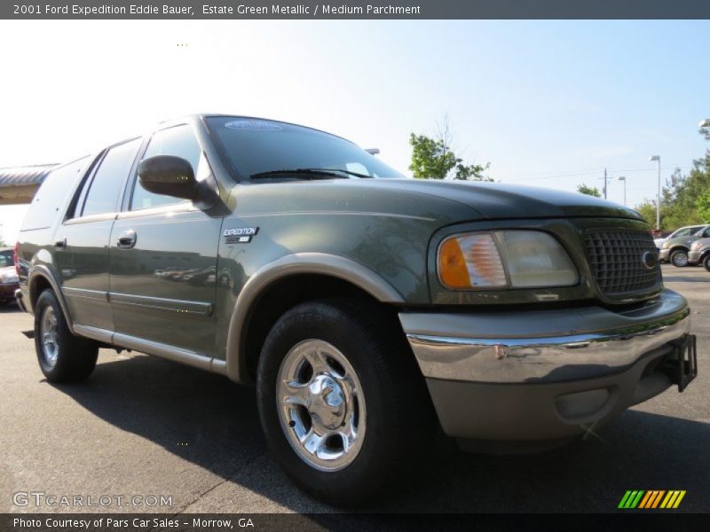 Estate Green Metallic / Medium Parchment 2001 Ford Expedition Eddie Bauer