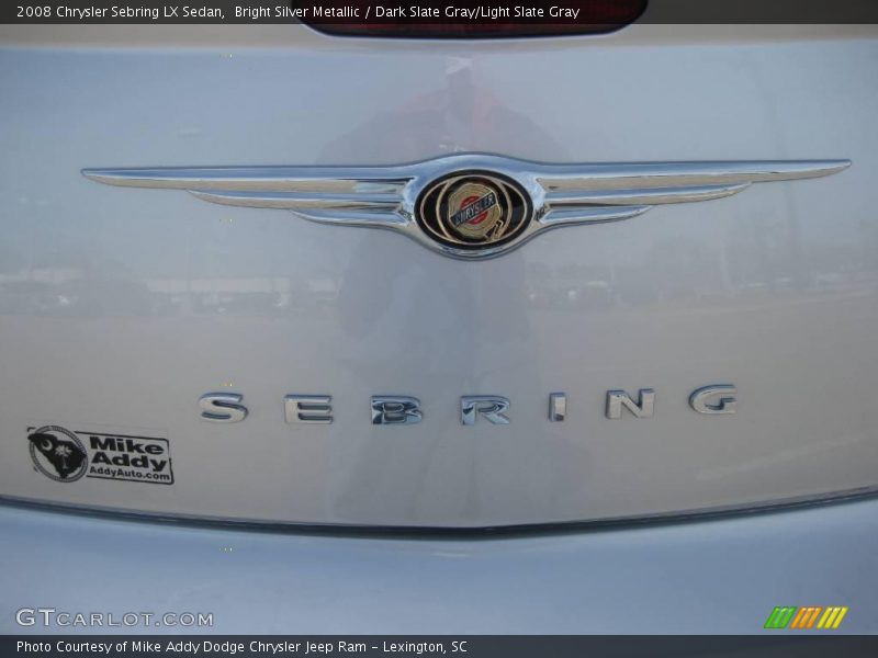 Bright Silver Metallic / Dark Slate Gray/Light Slate Gray 2008 Chrysler Sebring LX Sedan