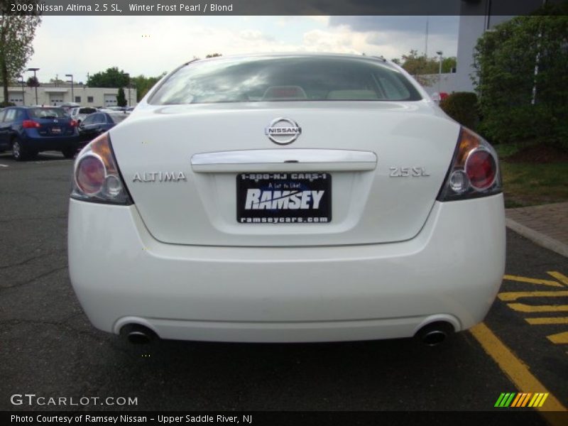 Winter Frost Pearl / Blond 2009 Nissan Altima 2.5 SL
