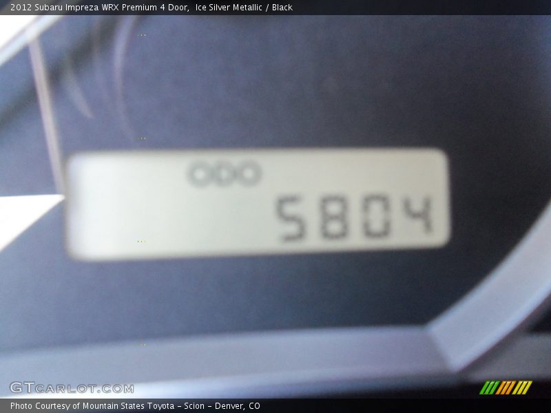 Ice Silver Metallic / Black 2012 Subaru Impreza WRX Premium 4 Door