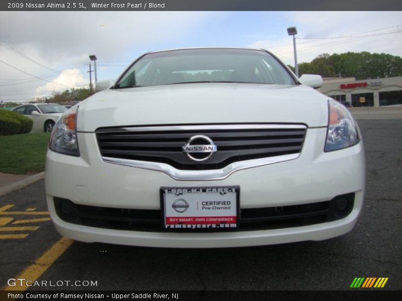 Winter Frost Pearl / Blond 2009 Nissan Altima 2.5 SL