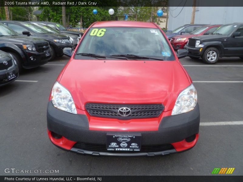 Radiant Red / Dark Gray 2006 Toyota Matrix AWD