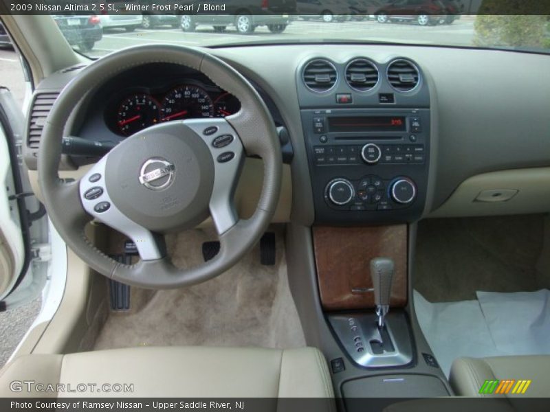 Winter Frost Pearl / Blond 2009 Nissan Altima 2.5 SL