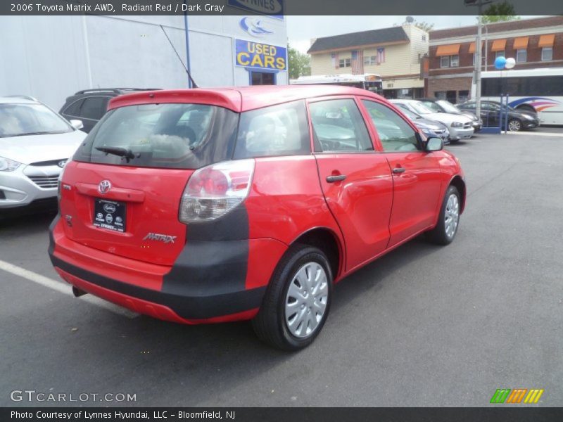 Radiant Red / Dark Gray 2006 Toyota Matrix AWD