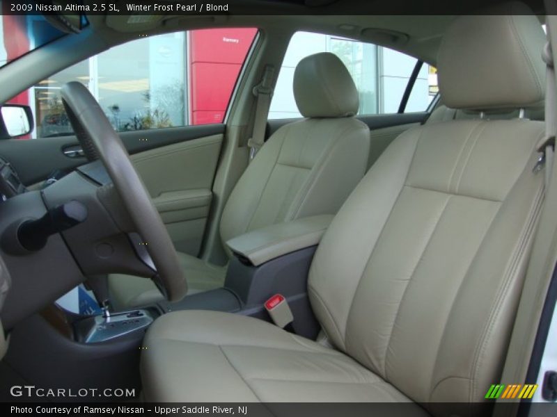 Winter Frost Pearl / Blond 2009 Nissan Altima 2.5 SL