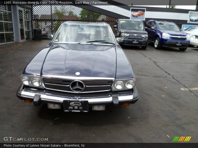 Dark Blue / Parchment 1985 Mercedes-Benz SL Class 380 SL Roadster