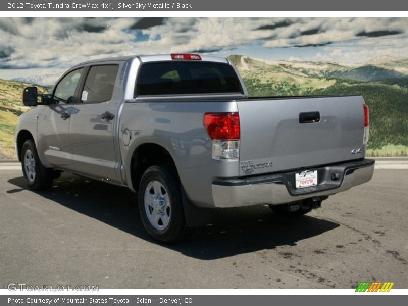 Silver Sky Metallic / Black 2012 Toyota Tundra CrewMax 4x4