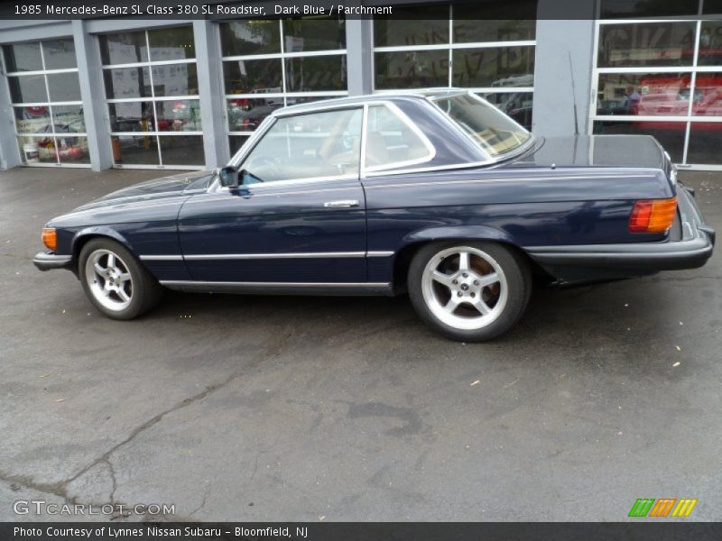 Dark Blue / Parchment 1985 Mercedes-Benz SL Class 380 SL Roadster