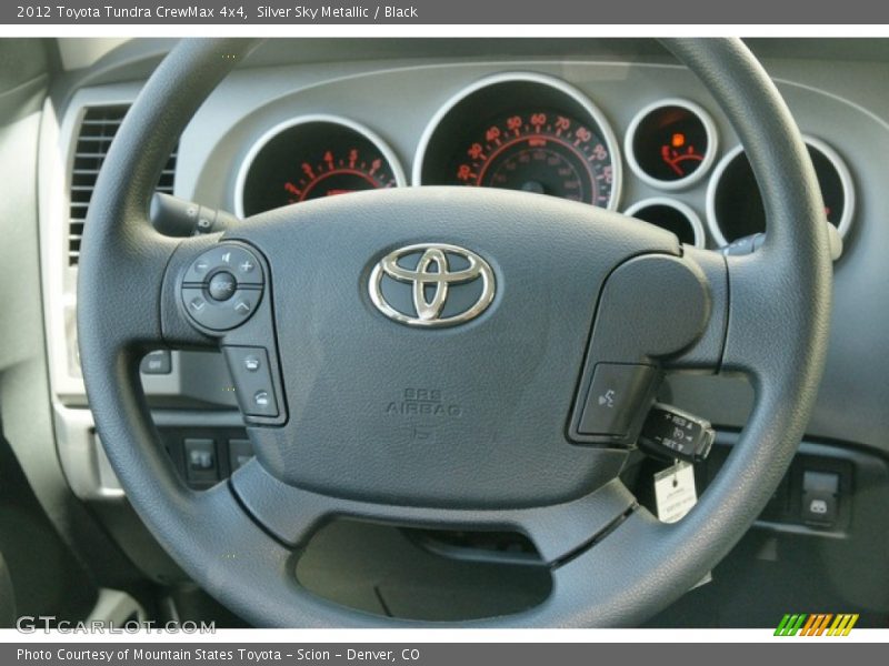 Silver Sky Metallic / Black 2012 Toyota Tundra CrewMax 4x4