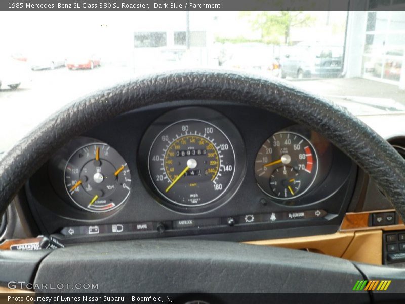 Dark Blue / Parchment 1985 Mercedes-Benz SL Class 380 SL Roadster