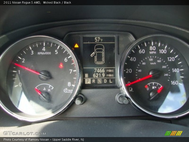 Wicked Black / Black 2011 Nissan Rogue S AWD