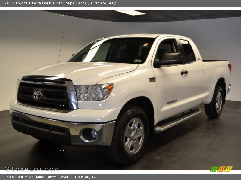Super White / Graphite Gray 2010 Toyota Tundra Double Cab